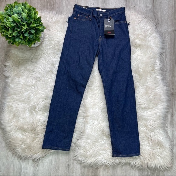 Levi's Wedgie Straight Leg Fringe Pocket Jeans - Picture 10 of 11